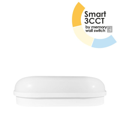 EL190621 | LED CΑRETTA™ 8W SMART 3CCT 3000K-4000K-6500K IP65|600lm|157x80xh46mm|WHITE {enjoysimplicity}™ EL190621 | LED CΑRETTA™ 8W SMART 3CCT 3000K-4000K-6500K IP65|600lm|157x80xh46mm|WHITE {enjoysimplicity}™