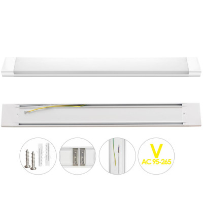 EL195883 | LED FLAT BATTEN 54W|IP20|4000k|5130lm|1195x75xh25mm|AC90-265V|{enjoysimplicity}™ EL195883 | LED FLAT BATTEN 54W|IP20|4000k|5130lm|1195x75xh25mm|AC90-265V|{enjoysimplicity}™