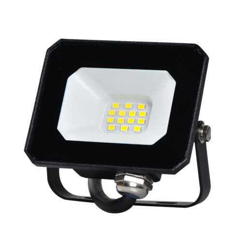 ELF10104 | LED 10W|4000k|900lm FLOODLIGHT ALUM.110-240V~IP65 GLASScover|BLACK|{enjoysimplicity}™