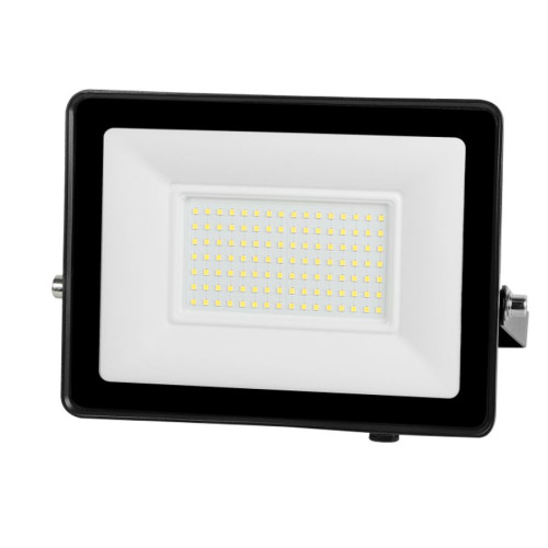 ELF11004 | LED 100W|4000k|8000lm FLOODLIGHT CAST ALUM.100-265V~IP65 GLASScover|BLACK|{enjoysimplicity}™