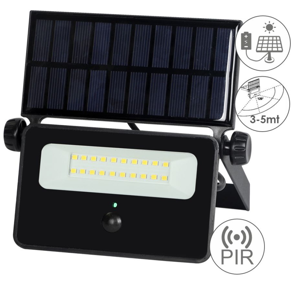 ELF40164 | LED SOLAR+ABS+PIR 16W|4000k|1600lm FLOODLIGHT ALUM.IP65|{enjoysimplicity}™ ELF40164 | LED SOLAR+ABS+PIR 16W|4000k|1600lm FLOODLIGHT ALUM.IP65|{enjoysimplicity}™