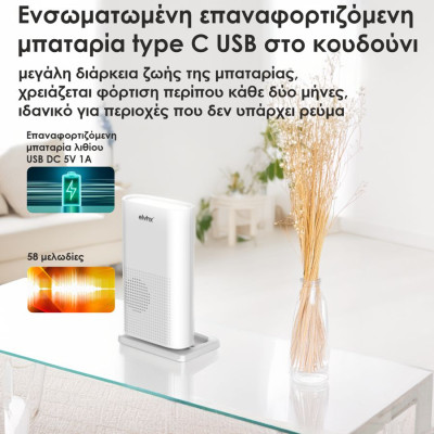 ELK31001 | ΑΣΥΡΜΑΤΟ ΗΛΕΚΤΡΟΝΙΚΟ ΚΟΥΔΟΥΝΙ ΜΕ ΜΠΟΥΤΟΝ ELK31001 | ΑΣΥΡΜΑΤΟ ΗΛΕΚΤΡΟΝΙΚΟ ΚΟΥΔΟΥΝΙ ΜΕ ΜΠΟΥΤΟΝ