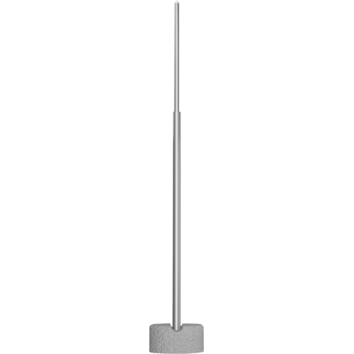 417+416 | ΑΚΙΔΑ Φ16 L2100mm  |  Al | (1,50mt Φ16)+(0,60mt Φ10) +  ΒΑΣΗ ΜΠΕΤΟΥ