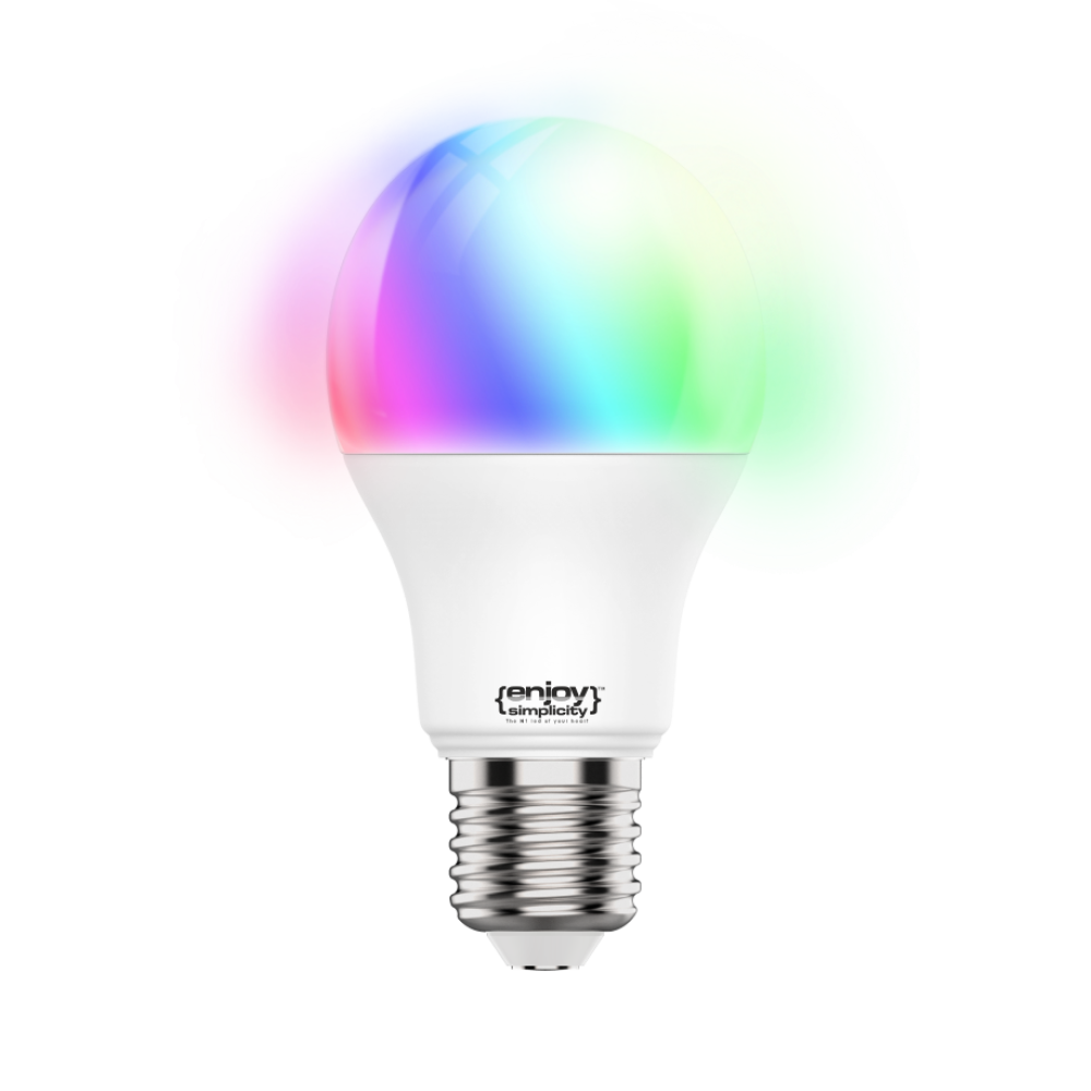 EL902001 | SMART Wi-Fi+BLE RGBW+CCT A60 LED 9W(>60W)|E27|3000-6500k|806lm|{enjoysimplicity}™ EL902001 | SMART Wi-Fi+BLE RGBW+CCT A60 LED 9W(>60W)|E27|3000-6500k|806lm|{enjoysimplicity}™