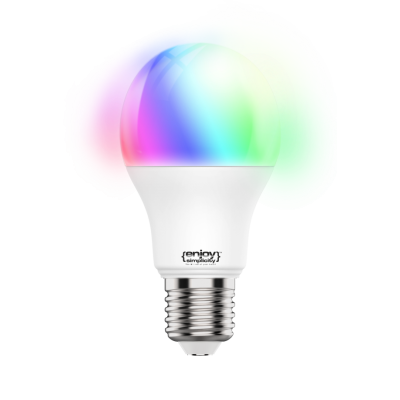 EL902001 | SMART Wi-Fi+BLE RGBW+CCT A60 LED 9W(>60W)|E27|3000-6500k|806lm|{enjoysimplicity}™ EL902001 | SMART Wi-Fi+BLE RGBW+CCT A60 LED 9W(>60W)|E27|3000-6500k|806lm|{enjoysimplicity}™