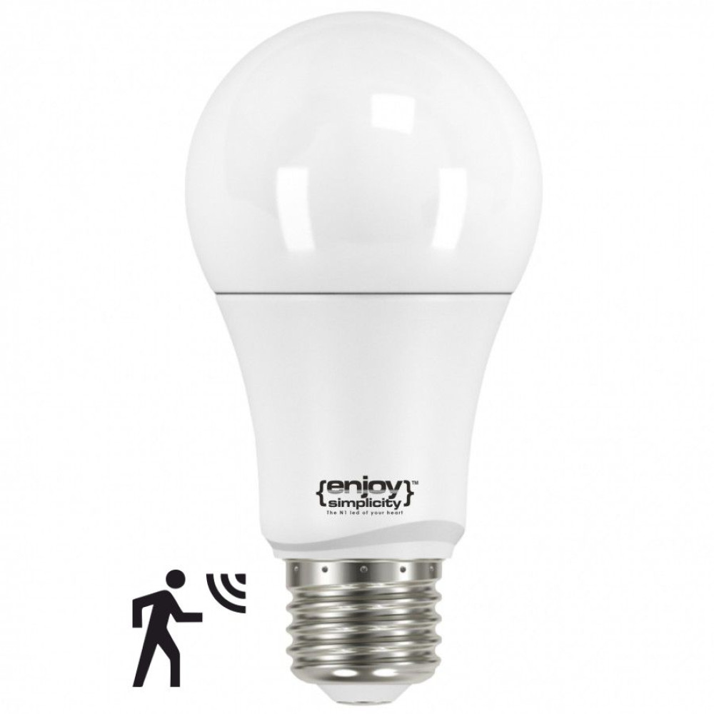 EL101406 | SmartLED A60 MOTIONSENSOR|9W(>60W)Ε27|6500k|806lm|{enjoysimplicity}™ EL101406 | SmartLED A60 MOTIONSENSOR|9W(>60W)Ε27|6500k|806lm|{enjoysimplicity}™