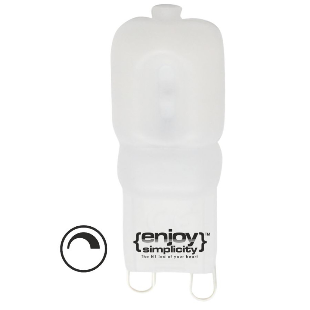 EL109203 | LED G9 DIM|3W(>35W)|3000k|200lm|{enjoysimplicity}™ EL109203 | LED G9 DIM|3W(>35W)|3000k|200lm|{enjoysimplicity}™