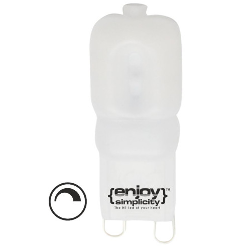 EL109203 | LED G9 DIM|3W(>35W)|3000k|200lm|{enjoysimplicity}™