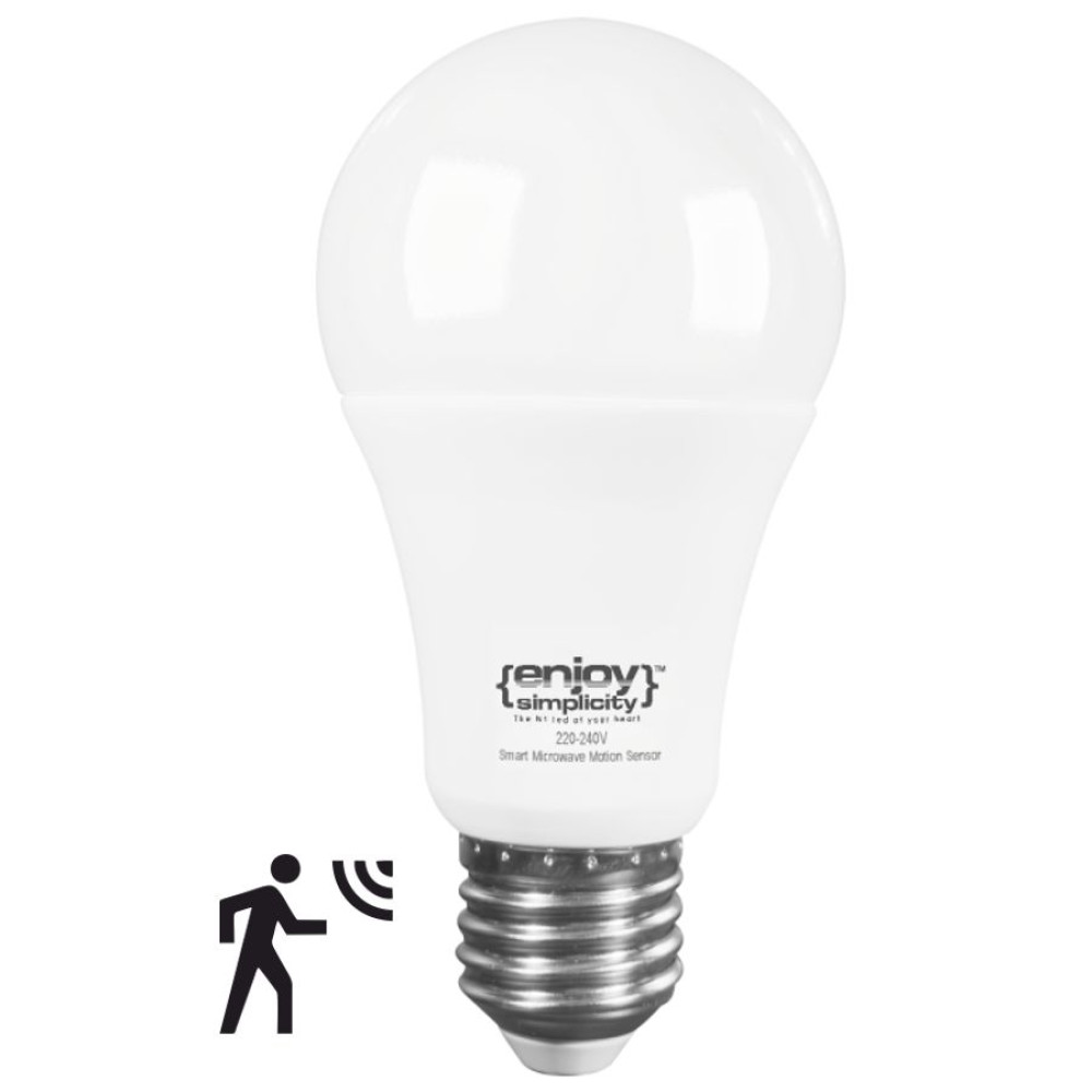 EL660554 | SmartLED A60 MOTIONSENSOR|10W(>60W)Ε27|4000k|800lm|{enjoysimplicity}™ EL660554 | SmartLED A60 MOTIONSENSOR|10W(>60W)Ε27|4000k|800lm|{enjoysimplicity}™