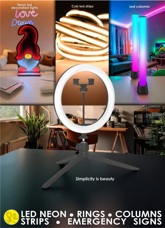RINGS-COLUMNS LED-NEON LIGHTS