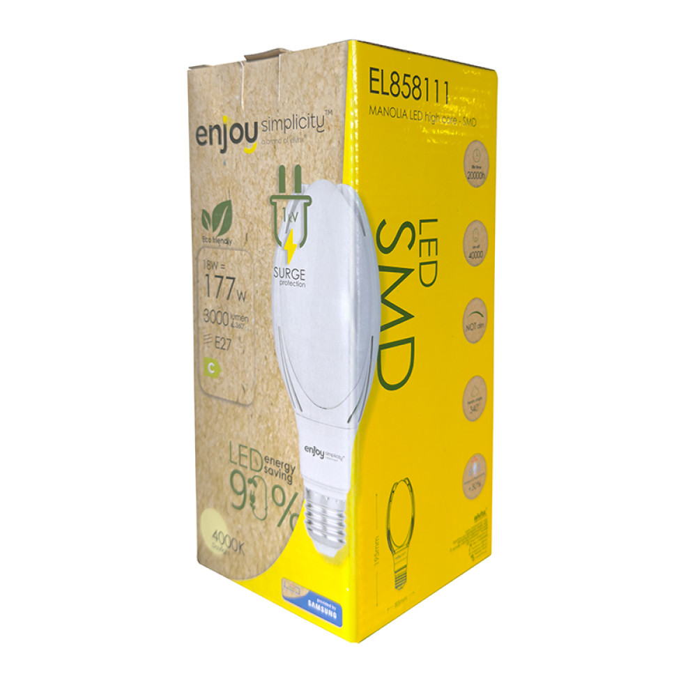 EL858111 | LED MANOLIA HIGH CORE 30W(>160W)E27|4000k|3200lm|{enjoysimplicity}™