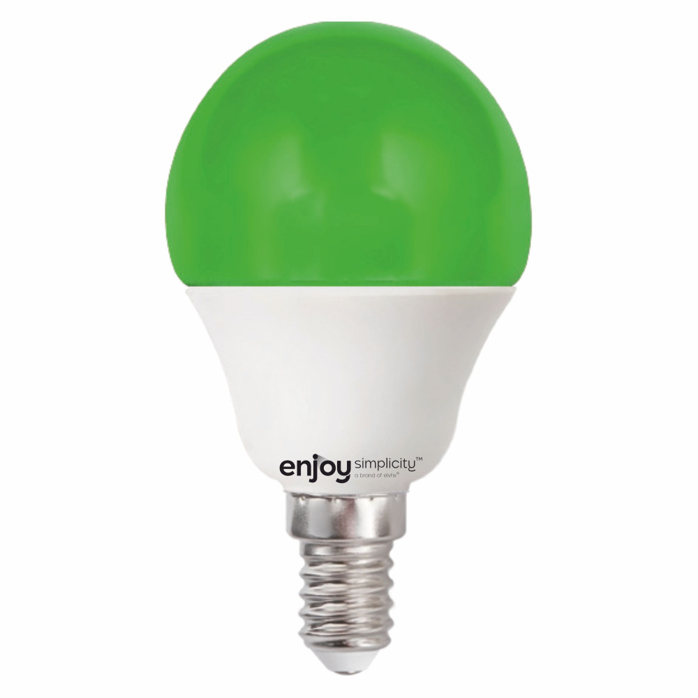 EL733209 | LED Ρ45 ΠΡΑΣΙΝΟ |1.8W(19W) Ε14|{enjoysimplicity}™