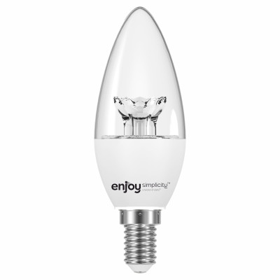 EL722250 | LED B35|3.4W(>25W)Ε14|2700k|250lm|διαφ|{enjoysimplicity}™