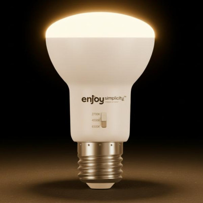 EL903996 | LED SMD R63 DIM|3CCT dip switch|9W (=60w)|850lm|E27|2700k-4000k-6500k| {enjoysimplicity}™	