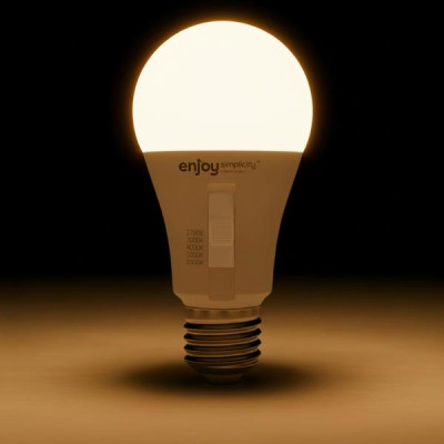 EL903001 | LED SMD A60 5CCT dip switch|9W (=60w)|806lm|E27|2700k-3000k-4000k-5000k-6500k| {enjoysimplicity}™