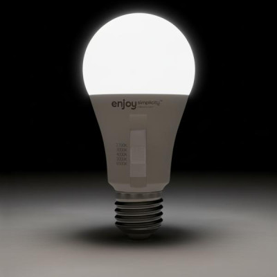 EL903001 | LED SMD A60 5CCT dip switch|9W (=60w)|806lm|E27|2700k-3000k-4000k-5000k-6500k| {enjoysimplicity}™