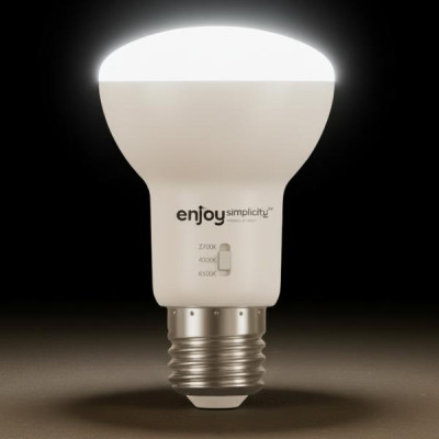 EL903996 | LED SMD R63 DIM|3CCT dip switch|9W (=60w)|850lm|E27|2700k-4000k-6500k| {enjoysimplicity}™	