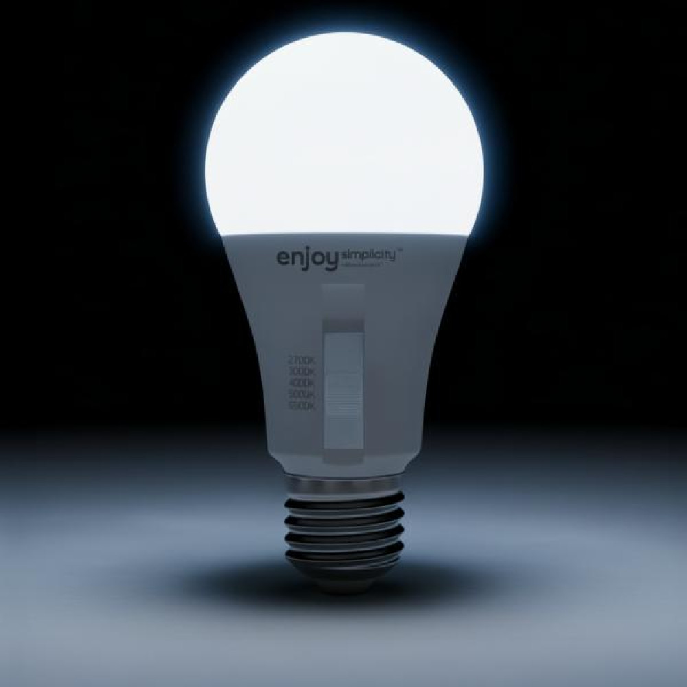 EL903001 | LED SMD A60 5CCT dip switch|9W (=60w)|806lm|E27|2700k-3000k-4000k-5000k-6500k| {enjoysimplicity}™