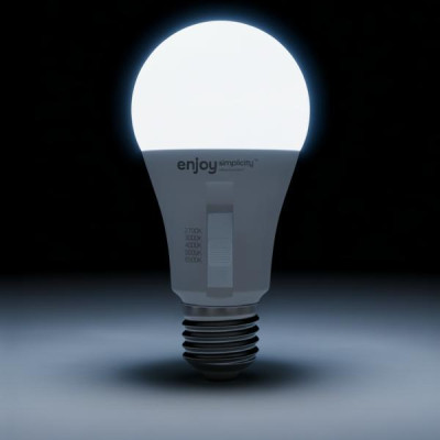 EL903001 | LED SMD A60 5CCT dip switch|9W (=60w)|806lm|E27|2700k-3000k-4000k-5000k-6500k| {enjoysimplicity}™