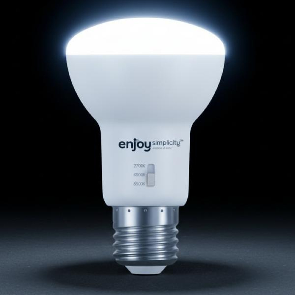 EL903996 | LED SMD R63 DIM|3CCT dip switch|9W (=60w)|850lm|E27|2700k-4000k-6500k| {enjoysimplicity}™	