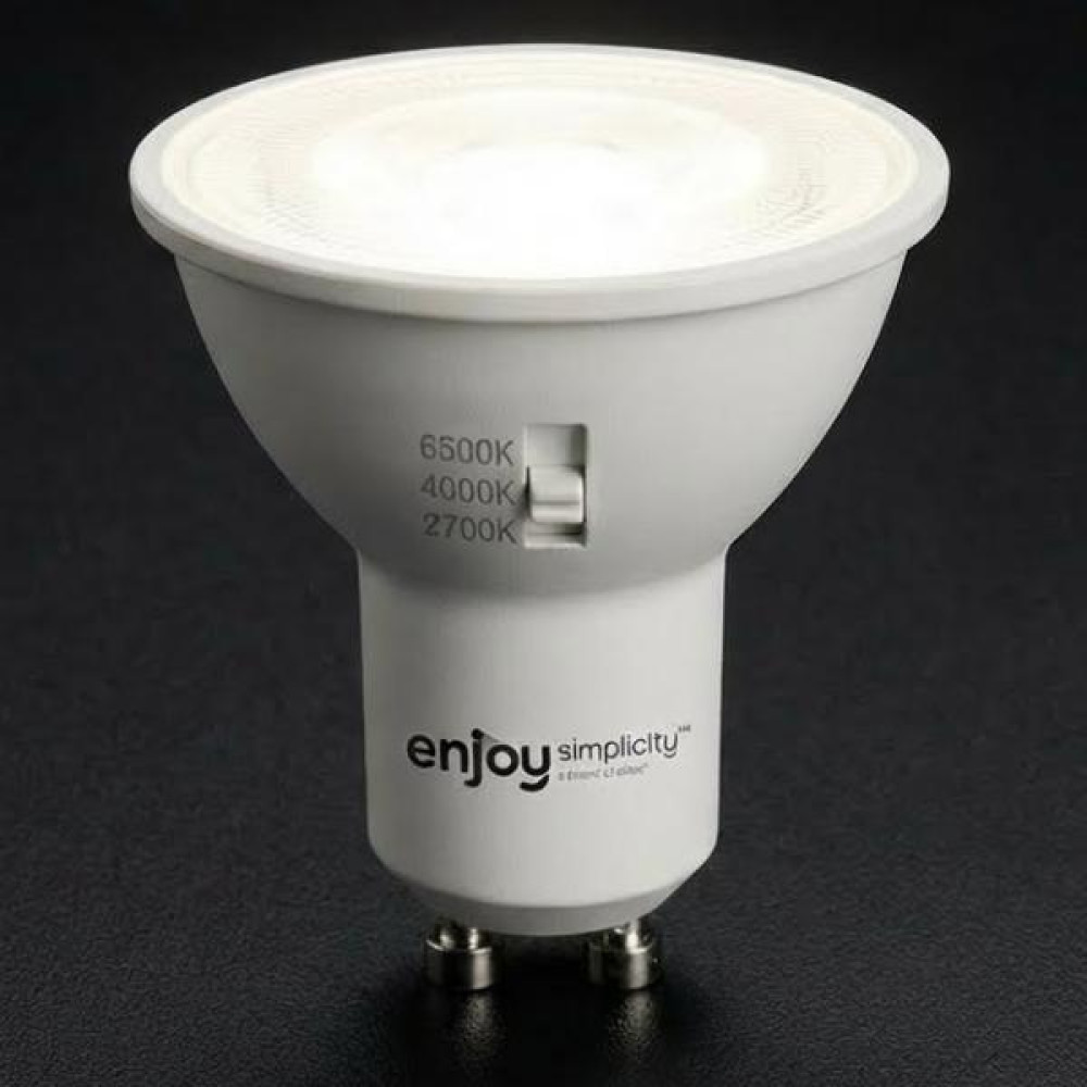 EL903004 | LED SMD GU10 3CCT dip switch|7W (=86w)|621lm|110D|2700k-4000k-6500k| {enjoysimplicity}™
