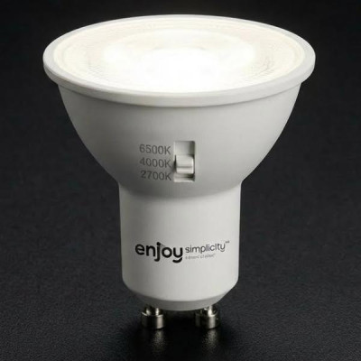 EL903004 | LED SMD GU10 3CCT dip switch|7W (=86w)|621lm|110D|2700k-4000k-6500k| {enjoysimplicity}™