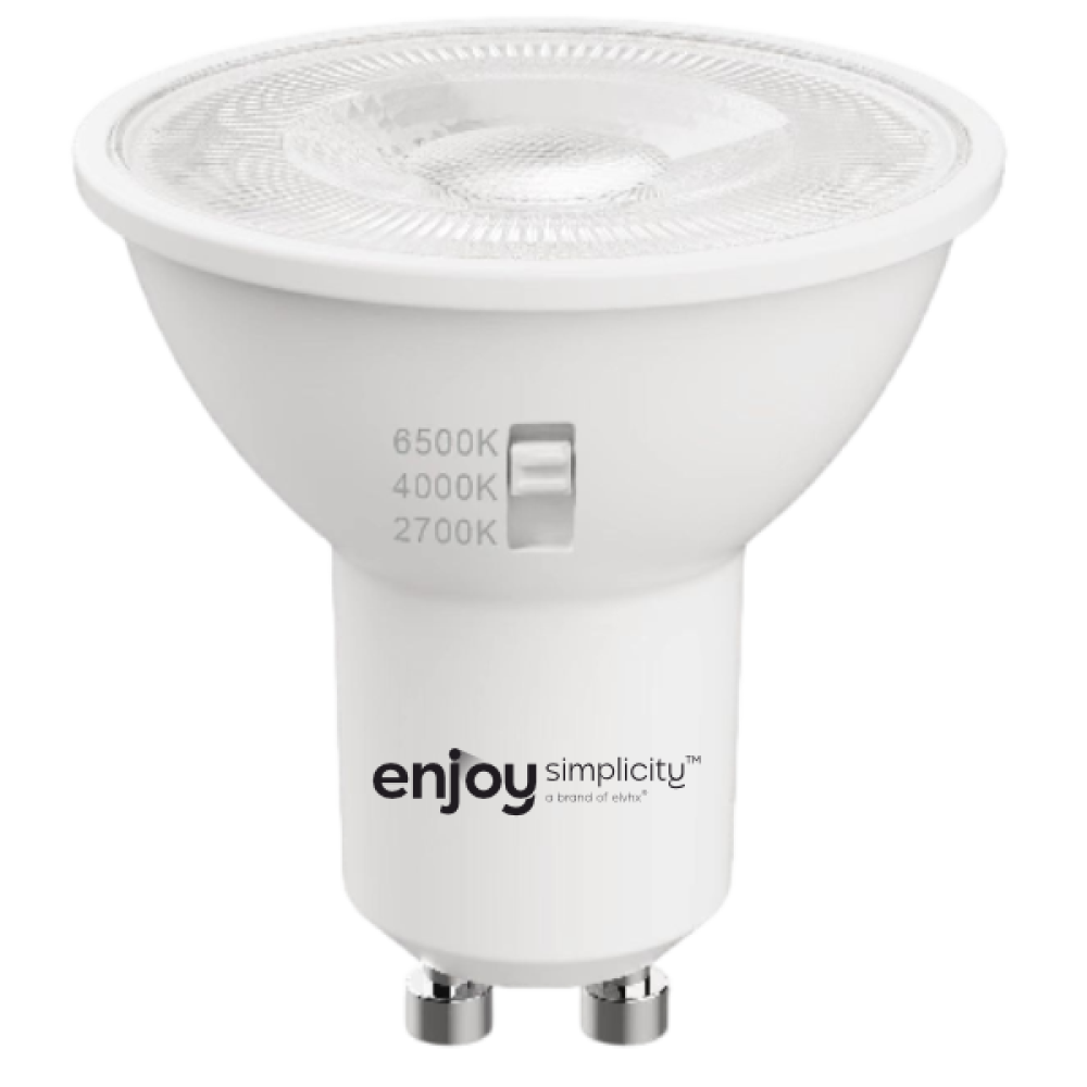 EL903004 | LED SMD GU10 3CCT dip switch|7W (=86w)|621lm|110D|2700k-4000k-6500k| {enjoysimplicity}™