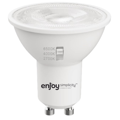 EL903004 | LED SMD GU10 3CCT dip switch|7W (=86w)|621lm|110D|2700k-4000k-6500k| {enjoysimplicity}™
