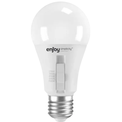EL903001 | LED SMD A60 5CCT dip switch|9W (=60w)|806lm|E27|2700k-3000k-4000k-5000k-6500k| {enjoysimplicity}™