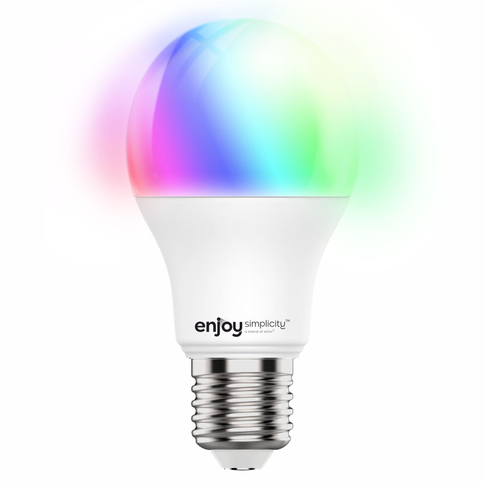 EL902001 | SMART Wi-Fi+BLE RGBW+CCT A60 LED 9W(>60W)|E27|3000-6500k|806lm|{enjoysimplicity}™