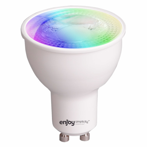 EL902003 | SMART Wi-Fi+BLE RGBW+CCT MR16 GU10 LED 5.5W(>50W)|3000-6500k|350lm|{enjoysimplicity}™