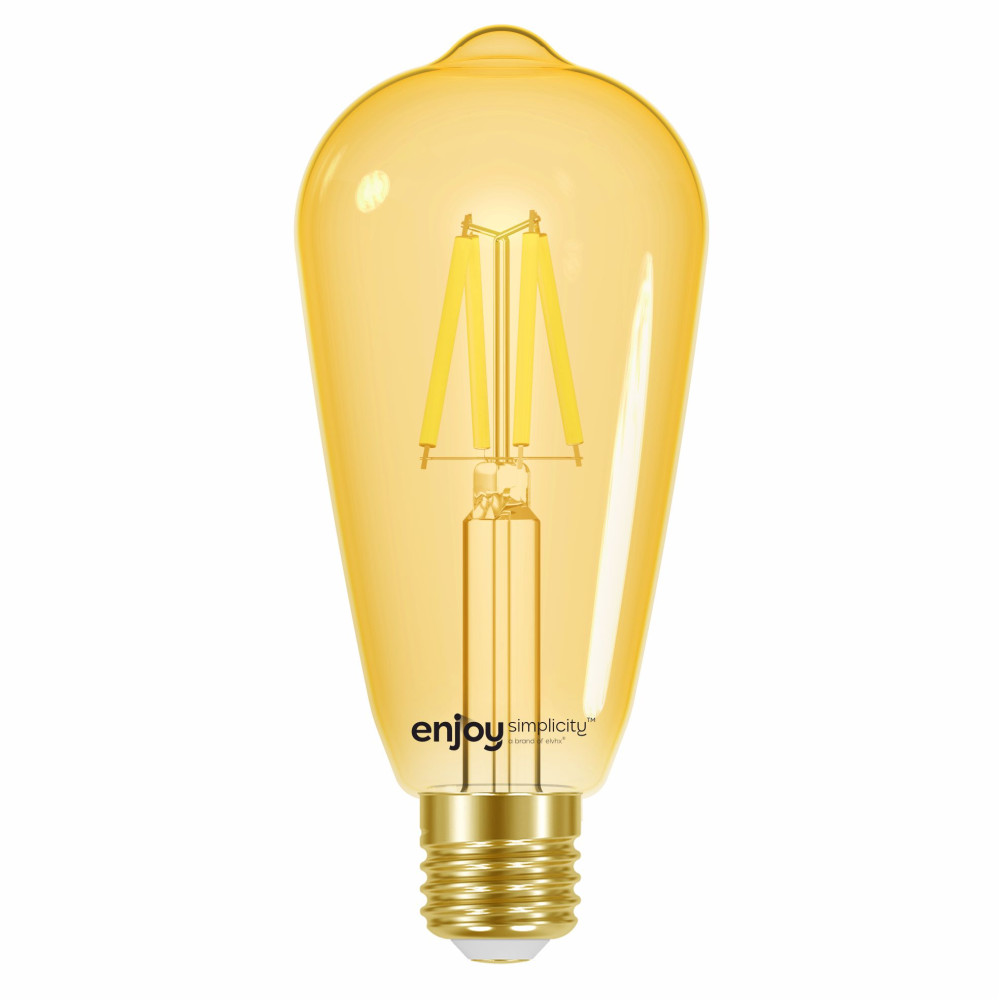 EL901107| SMART Wi-Fi+BLE ON/OFF/DIM ST64 FILLAMENT LED 4.5W(>35W)|E27|2200k|350lm|{enjoysimplicity}™