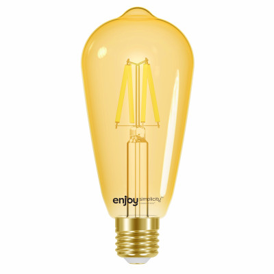 EL901107| SMART Wi-Fi+BLE ON/OFF/DIM ST64 FILLAMENT LED 4.5W(>35W)|E27|2200k|350lm|{enjoysimplicity}™