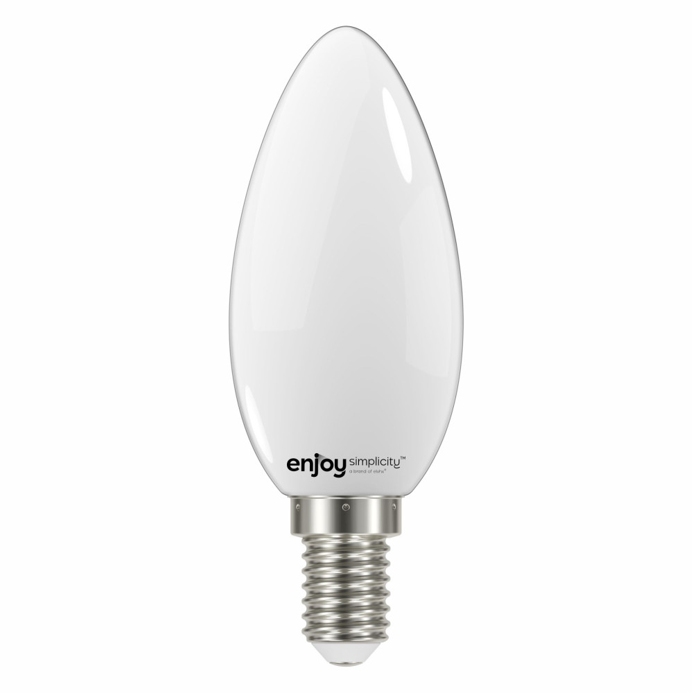 EL824356 | LED FILLAMENT MILKY B35|4W(>39w) Ε14|6500k|450lm|{enjoysimplicity}™
