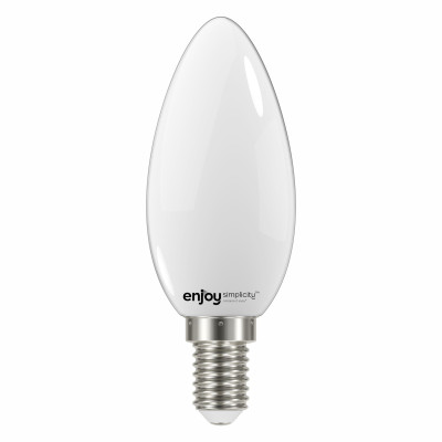 EL824356 | LED FILLAMENT MILKY B35|4W(>39w) Ε14|6500k|450lm|{enjoysimplicity}™