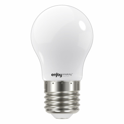 EL824463 | LED FILLAMENT MILKY P45|4W(>39w) Ε27|6500k|450lm|{enjoysimplicity}™