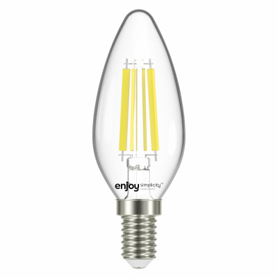 EL822825 | LED FILLAMENT CLEAR|B35 5.5W(>60w) E14|4000k|806lm|{enjoysimplicity}™