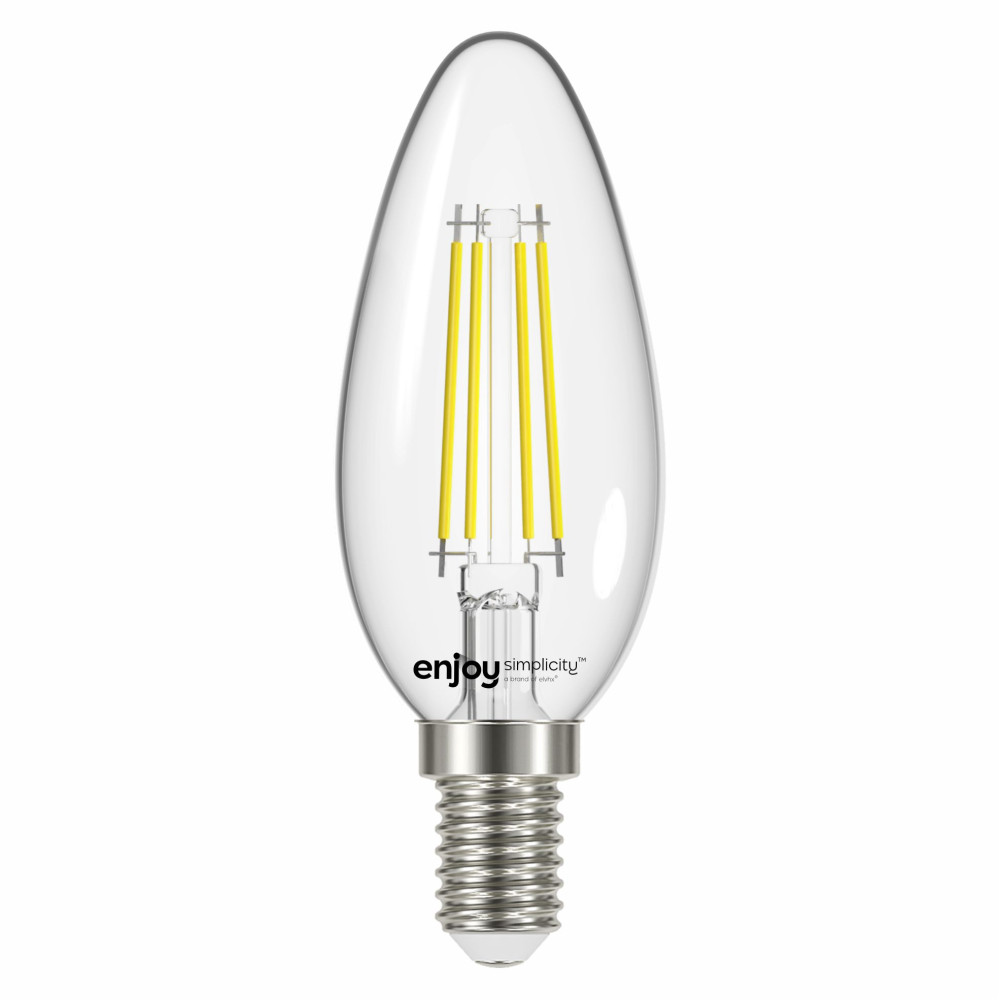 EL822822 | LED FILLAMENT CLEAR|B35 4W(>40w) E14|4000k|470lm|{enjoysimplicity}™