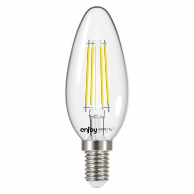 EL822822 | LED FILLAMENT CLEAR|B35 4W(>40w) E14|4000k|470lm|{enjoysimplicity}™