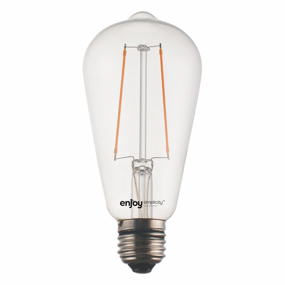EL827101 | LED FILLAMENT DIM CLEAR ST64-2|2.5W Ε27|2700k|200lm|{enjoysimplicity}™