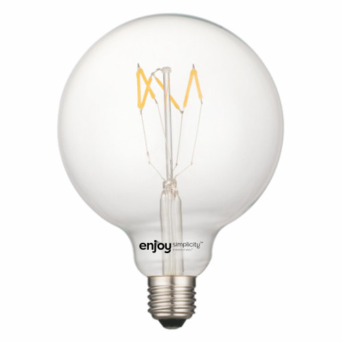 EL827006 | LED FILLAMENT CLEAR G95-6|5W Ε27|2700k|600lm|Non-Dim{enjoysimplicity}™
