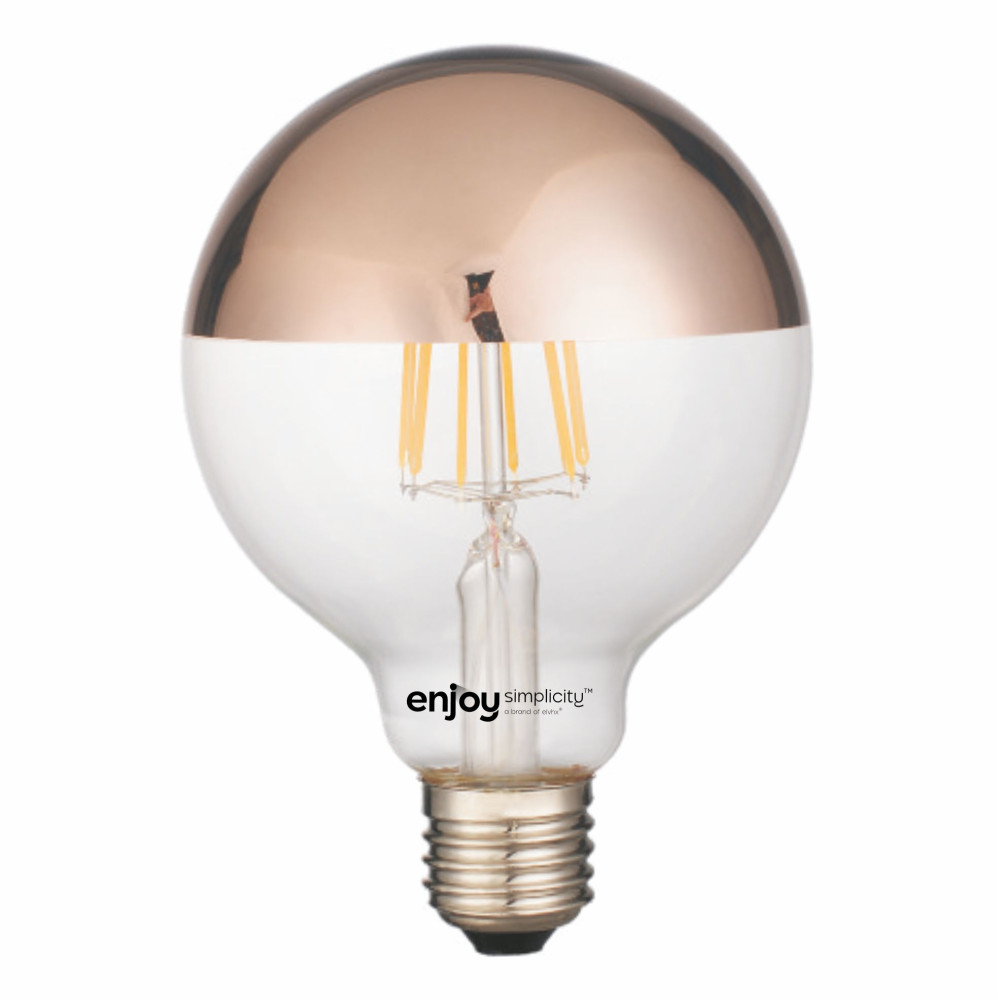 EL827012 | LED FILLAMENT CLEAR G125-8|6.5W Ε27|2700k|680lm|Non-Dim{enjoysimplicity}™