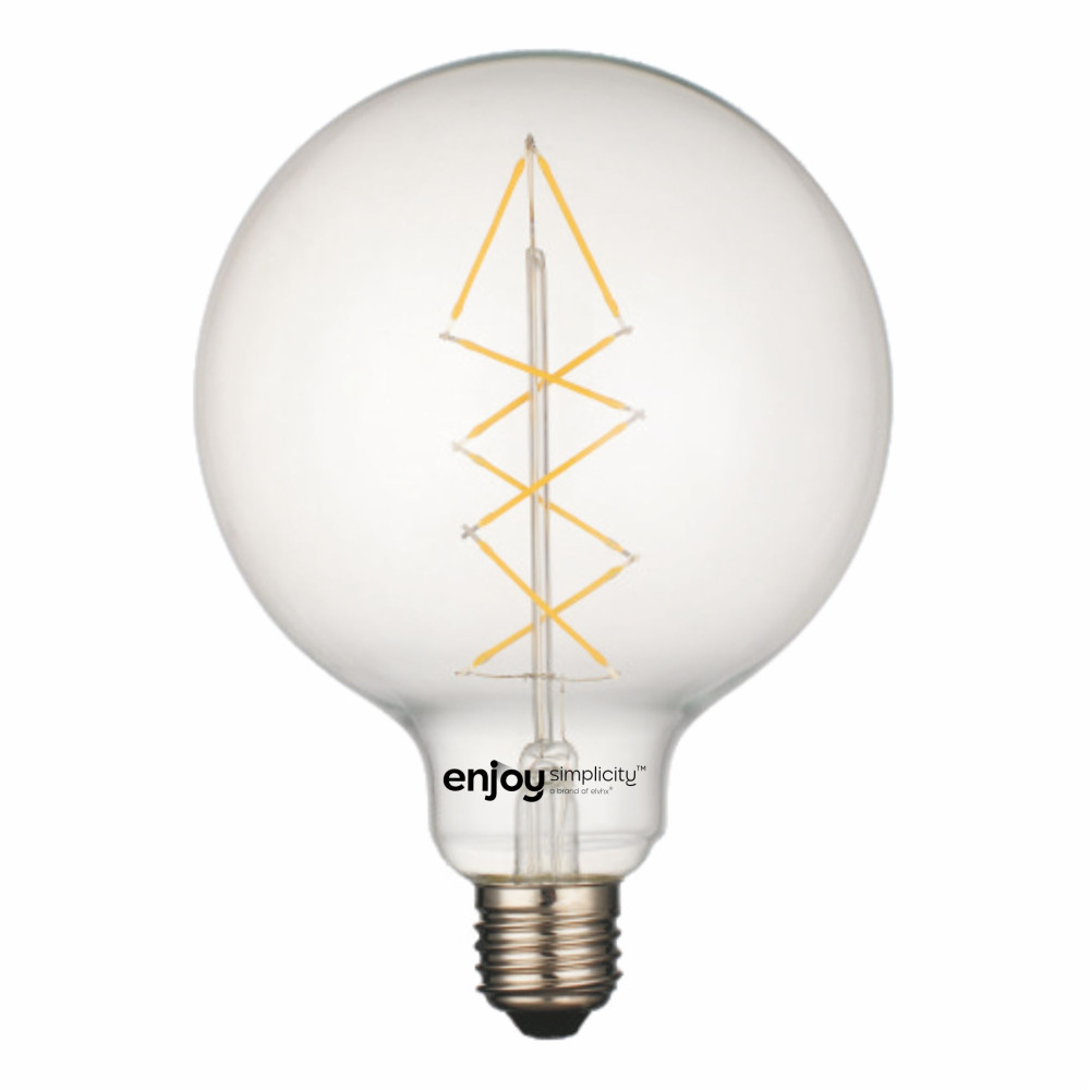 EL827011 | LED FILLAMENT CLEAR G125-8|5W Ε27|2700k|650lm|Non-Dim{enjoysimplicity}™
