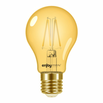 EL825902 | LED FILLAMENT AMBER DIM|A60 7.5W(>54w) E27|2000k|700lm|{enjoysimplicity}™