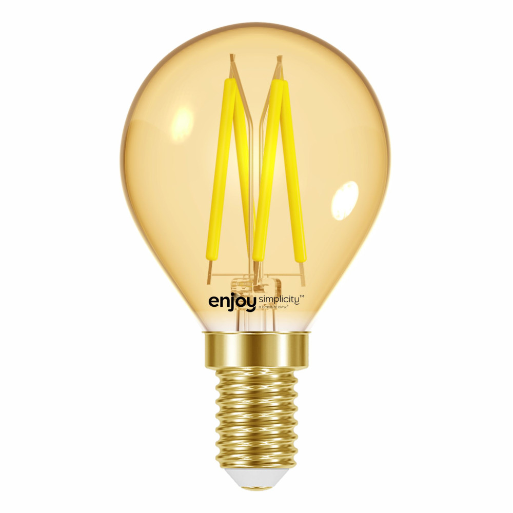 EL825904 | LED FILLAMENT AMBER DIM|P45 4W(>28w) E14|2000k|300lm|{enjoysimplicity}™