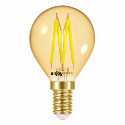 EL825904 | LED FILLAMENT AMBER DIM|P45 4W(>28w) E14|2000k|300lm|{enjoysimplicity}™