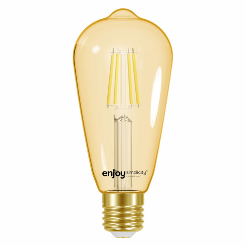 EL825641 | LED FILLAMENT AMBER|ST64 4W(>30w) E27|2200k|320lm|{enjoysimplicity}™