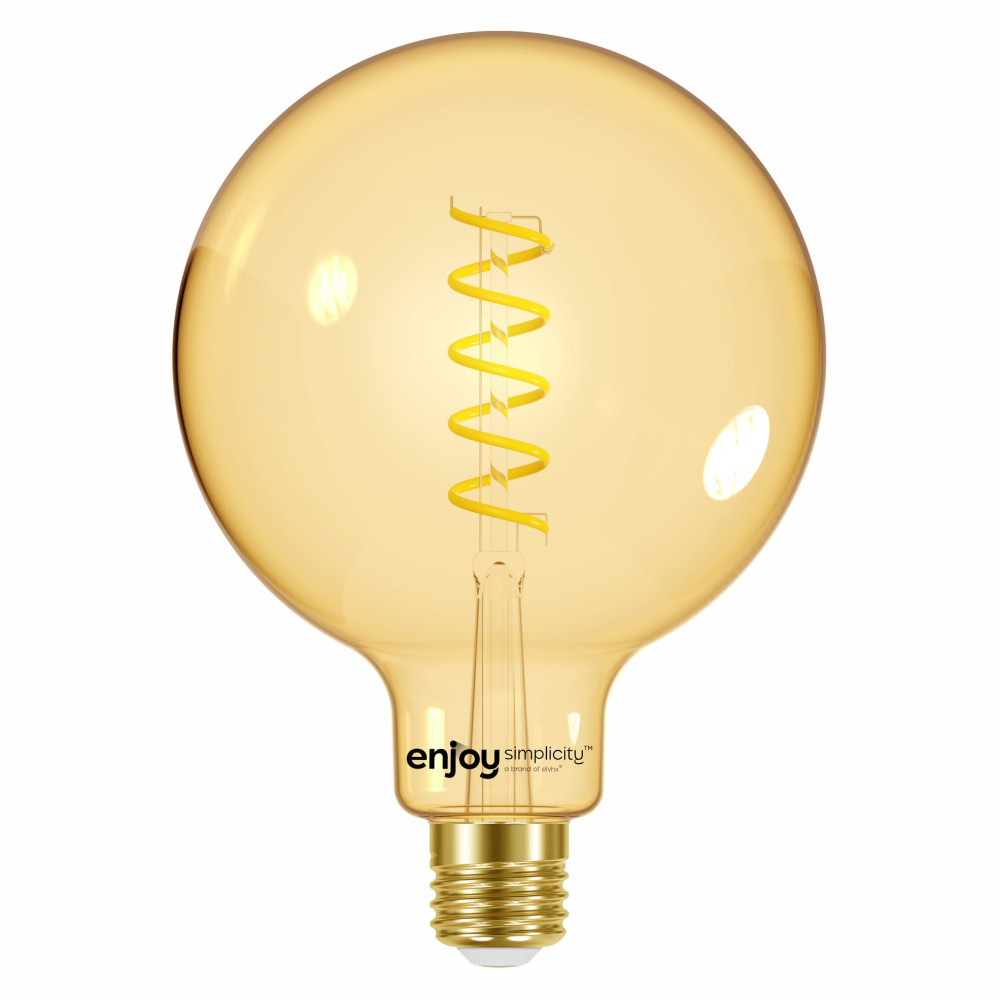 EL825204 | LED FILLAMENT SPIRAL AMBER|G125 4.8W(>32w) E27|2000k|350lm|{enjoysimplicity}™