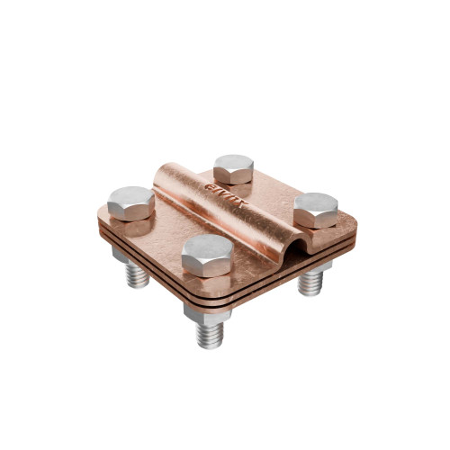329-9 | ΣΥΝΔΕΤΗΡΑΣ Τ/Α 60x60: ΤΑΙΝΙΑ 30x4/ΑΓΩΓΟ Φ8-12|3ΠΛΑΚΕΣ|Cu