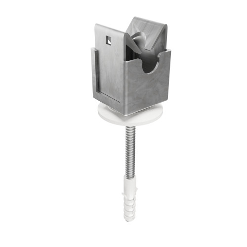 523 | ELFIX™ SFINA™ ANOΞΕΙΔΩΤΟ ΣΤΗΡΙΓΜΑ ΑΓΩΓΟΥ Φ8-10mm ΜΕ ΠΛΑΣΤΙΚΗ ΡΟΔΕΛΑ+Ss ΒΙΔΑ+ΟΥΠΑ ΣΤΕΓΑΝΟ